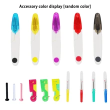 CS-101B 家用便携式电动手持缝纫机，适用于DIY手工缝纫、布艺、服装、旅行、家居，USB电源和AA电池供电，易于使用的初学者小型手持缝纫机，单机尺寸8.2英寸* 2.7英寸* 1.2英寸（注：只能用于薄面料/附件颜色随机）