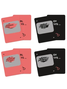 Couple Fun Entertainment Game Cards - 46 Scratch Dialogue Cards To Enhance Relationship Communication, Unlock Romantic Gifts, Send Warm Moments, Party Entertainment Game Cards, Party Event Game Cards, Suitable For Thanksgiving, Valentine's Day, Halloween, Christmas Entertainment Interaction