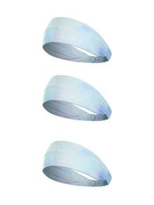 WRELS 1 件宽设计高弹性简约纯色运动头带，骑行跑步健身发带男女通用