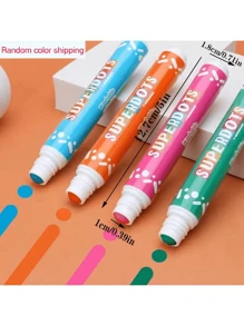 1/5/10 支点状涂鸦笔，大号和小号笔尖，10 色水彩笔，绘画画笔套装，美术用品