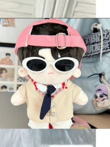 6.5cm LBB Super Cool Sunglasses Accessory, Sarcastic Bear Sunglasses Decor, 17cm LBB123 Applicable Doll Glasses, Suitable For BJD Dolls, Decoration, Holiday Gifts, Small Gifts - Multicolor - View 4