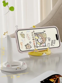 1 Pc Kawaii Plastic Cellphone Standard, Essential Phone Dock, Simple/Sleek Phone Holder