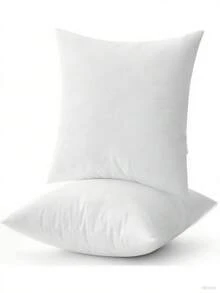 Pack Of 1/2/4 - White Silk And Cotton Pillow Core - Highly Elastic, Soft And Fluffy Silk And Cotton Decorative Pillow, Home Textiles - Soft And Fluffy Pillow Core, Antibacterial And Anti-Mite - No Deformation - Home Use - Soft And Comfortable Neck Pillow, Suitable For Bed, Sofa, Bedroom, Car, Travel And Other Home Decorations, Multiple Sizes, Two Styles Available - A Gift Of Love - 白色 - 查看 6