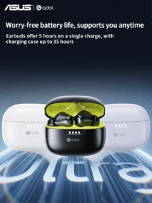 ASUS In-Ear Bluetooth Earphones, Immersive Sound, Microphone Included, Lightweight Design, Great For Daily Use And Games - Beige - View 2