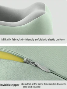 [2025 Hot New Style]U-Shaped Memory Foam Neck Pillow With Storage Case, Portable Travel And Nap Pillow, Slow Rebound Neck Pillow, Office Nap Essential, Airplane Travel Cervical Pillow. It Is Detachable And Machine-Washable, Comes With A Storage Bag