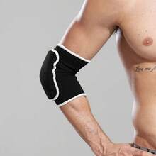 2PCS Sports Protective Sleeve For Men's Football, Arm And Joint Protection Sleeve, Wrist And Elbow Protection, Elbow And Knee Protection, Flat Support, Thick