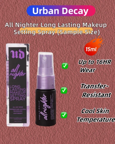  Spray fijador de maquillaje de larga duración All Nighter de Urban Decay (tamaño de muestra) - 15 ml