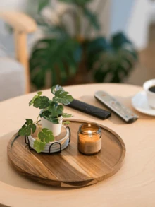 1 khay gỗ, khay Lovewood, khay để đồ phòng tắm nhỏ, khay để bồn rửa, khay trang trí bàn trang điểm nhà bếp, giá để xà phòng - khay gỗ chất lượng cao cho phòng tắm, nhà bếp, mặt bàn, bồn nước vệ sinh - Nhiều màu - Xem 7
