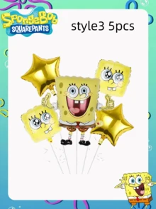 SPONGEBOB 1/5 pièces Nouveaux ballons en film d'aluminium sur le thème de la série animée Bob l'éponge, le meilleur décor de fête pour créer une ambiance festive pour vos amis. Décoration parfaite pour une fête, la maison, la chambre. Cadeau idéal pour Noël, la Saint-Valentin, une remise de diplôme pour votre petite amie.