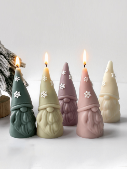 1pc Snowflake Dwarf Silicone Mold - Dwarf Design, Perfect For DIY Candles, Soap, And Resin Crafts, Easy To Use And Clean, Perfect For Holiday Decoration And Christmas Home Decor Christmas Decorations Room Decor, Christmas Gifts