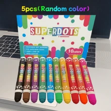 1/5/10 支点状涂鸦笔，大号和小号笔尖，10 色水彩笔，绘画画笔套装，美术用品