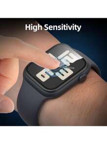 2pcs Soft Screen Protector Film, Compatible With Apple Watch 49mm Ultra 2/1, Anti-Scratch, Soft TPU High-Definition Transparent Bubble-Free Screen Protector, Sensitive Touch, Full Coverage Protection, Ultra-Thin High-Transparency High-Definition Soft Film, Suitable For Apple Watch 45mm/49mm/46mm/42mm/41mm/44mm/40mm/38mm/S10/S9/S8/S7/S6/S5/S4/S3/S2/S1/SE/Ultra 1/2 Series, Essential Screen Protection For Daily, Office, Home Use, Waterproof, Shockproof, Anti-Fall, Anti-Fingerprint - Clear - View 6