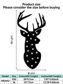 1 PIEZA Adorno colgante de ciervo de metal navideño, transmite un ambiente festivo con elementos de copos de nieve y estrellas, puede decorar espacios, adecuado para salas de estar, árboles de Navidad, tiendas, fiestas - Opción de regalo de calidad, regalo del Día de la Mujer - Decoraciones, Decoración del hogar, Decoración de pared, Decoración de habitación, Decoración de sala de estar, Decoración de la casa, Arte de pared enmarcado, Arte de pared con marco, Decoración de baño, Decoración de otoño, Decoración de invierno