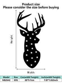 1 PIEZA Adorno colgante de ciervo de metal navideño, transmite un ambiente festivo con elementos de copos de nieve y estrellas, puede decorar espacios, adecuado para salas de estar, árboles de Navidad, tiendas, fiestas - Opción de regalo de calidad, regalo del Día de la Mujer - Decoraciones, Decoración del hogar, Decoración de pared, Decoración de habitación, Decoración de sala de estar, Decoración de la casa, Arte de pared enmarcado, Arte de pared con marco, Decoración de baño, Decoración de otoño, Decoración de invierno