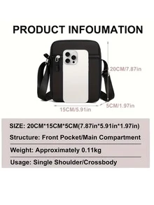 1pc/2pcs Y2K Streetwear Fashion Outdoor Sports Baseball Cap & Crossbody Bag, Adjustable Unisex Cap Can Be Worn Backwards, Great Gift For Yourself And Friends - Black - View 9
