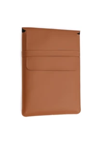 Capa Case Para Notebook Luvas Pasta Couro Caramelo e Black Francabags - Caramelo - Visão 4