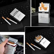 Estuche de cigarrillos personalizado, estuche de cigarrillos de metal grabado personalizado, portacigarrillos, regalo de aniversario, regalo para padrino de boda, regalo para fumadores, estuche de cigarrillos, estuche de cigarrillos personalizado, estuche de cigarrillos de viaje, estuche de cigarrillos de metal, estuche de cigarrillos grabado - Multicolor - Ver 3