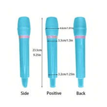 Đạo cụ Micro mô phỏng 5 màu, Đạo cụ Micro bằng nhựa, Phụ kiện đạo cụ trang phục Mic, Micro giả cho Karaoke, Trang trí tiệc tại nhà, Đồ trang trí sân khấu - Nhiều màu sắc có sẵn - Xem 5