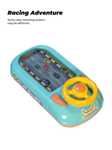 Kids Racing Adventure Game Console, Electric Steering Wheel With Sound & Light Effects, Interactive Toy For Parent-Child - Multicolor - View 11