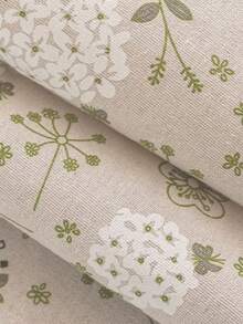 1pc Pastoral Floral Curtain, Fresh Style Partition Shading Short Curtain, Linen-Like Fabric Half Curtain, Cabinet Decor Door Curtain, Blackout Curtain - Multicolor - View 10