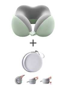 [2025 Hot New Style]U-Shaped Memory Foam Neck Pillow With Storage Case, Portable Travel And Nap Pillow, Slow Rebound Neck Pillow, Office Nap Essential, Airplane Travel Cervical Pillow. It Is Detachable And Machine-Washable, Comes With A Storage Bag