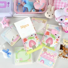 1 件/6 件可爱备忘录记事本，优质材料，适合学生、教师、生日礼物、女孩礼物、学校用品、返校 - 彩色 - 查看 7