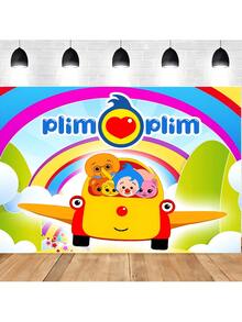 P-Plim P-Plim Banner Photography Studio Backdrop Outdoor House Party Decoration Photo Background Curtain Back Drop - trắng - Xem 2