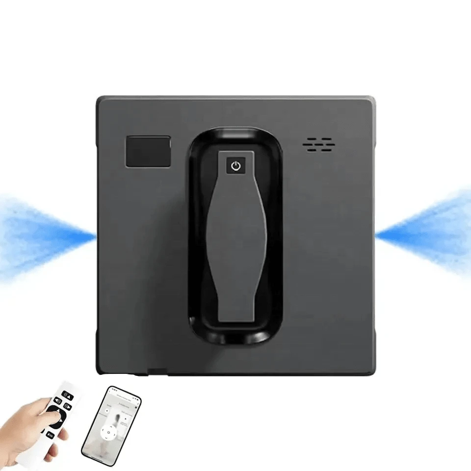 PuRuiKai Electric Window Vacuum Robot With Dual Water Spray Function,Smart Cleaning Robot Machine For Household Use, Mini Glass Cleaner