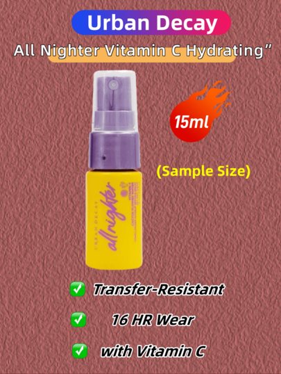  URBAN DECAY ALL NIGHTER Setting Spray - Vitamin C (Sample Size) -15ml