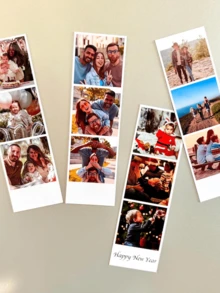 1/3/5 Pcs Custom Photo Fridge Magnets With Personalized Text Printing, Customized Picture Magnets, Decor Gift For Birthdays, Housewarming And Save The Date - Multicolor - View 9