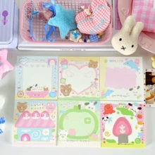 1 件/6 件可爱备忘录记事本，优质材料，适合学生、教师、生日礼物、女孩礼物、学校用品、返校 - 彩色 - 查看 25