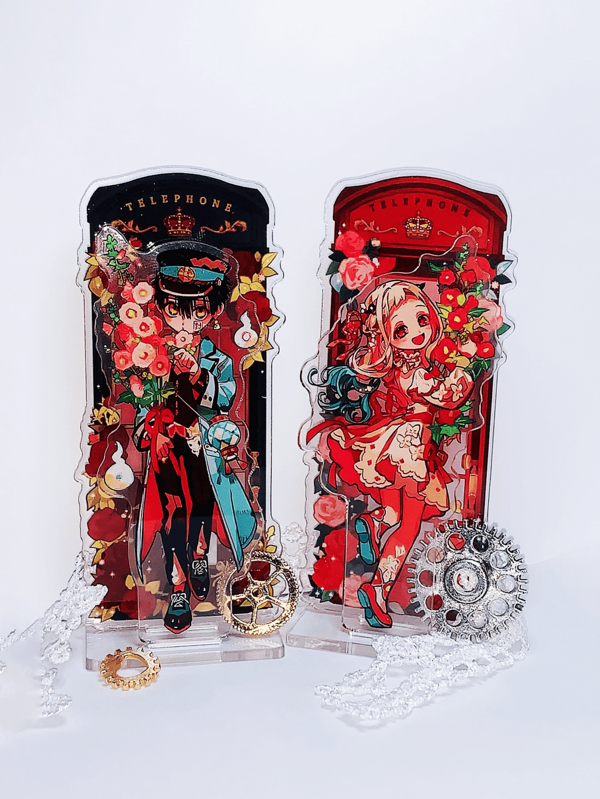 Soporte acrílico de cabina telefónica de Yashiro Nene, mercancía del anime Toilet-Bound Hanako-Kun