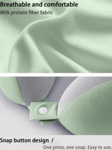 [2025 Hot New Style]U-Shaped Memory Foam Neck Pillow With Storage Case, Portable Travel And Nap Pillow, Slow Rebound Neck Pillow, Office Nap Essential, Airplane Travel Cervical Pillow. It Is Detachable And Machine-Washable, Comes With A Storage Bag