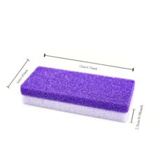 Professional Foot Pedicure Pumice Stone For Removing Foot Calluses And Dead Skin Scrubber, Double-Sided Usable, An Ideal Tool For Home Foot Care, Hand And Foot Care Tools - Purple - View 5