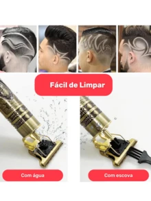 Kit Com Barbeador Profissional Com Aparador de Nariz Bivolt Cortar Cabelo Dragão - Dragão+Aparador - Visão 5