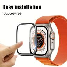 2pcs Soft Screen Protector Film, Compatible With Apple Watch 49mm Ultra 2/1, Anti-Scratch, Soft TPU High-Definition Transparent Bubble-Free Screen Protector, Sensitive Touch, Full Coverage Protection, Ultra-Thin High-Transparency High-Definition Soft Film, Suitable For Apple Watch 45mm/49mm/46mm/42mm/41mm/44mm/40mm/38mm/S10/S9/S8/S7/S6/S5/S4/S3/S2/S1/SE/Ultra 1/2 Series, Essential Screen Protection For Daily, Office, Home Use, Waterproof, Shockproof, Anti-Fall, Anti-Fingerprint - Clear - View 10
