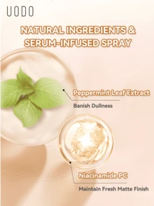 Xịt cố định lớp trang điểm UODO LOVER, lâu trôi, kiểm soát dầu và chống thấm nước. - Shimmer-Thích hợp cho da khô - Xem 7