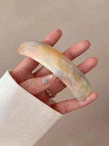 1pc/4pcs/6pcs High Quality Fashion Hair Clips, Spring Clamps, Large French Style Hair Clips For Girls, Hair Accessories, Shiny Oval Arch Hair Clips, Head Accessories - Multicolor - View 14