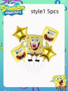 SPONGEBOB 1/5 pièces Nouveaux ballons en film d'aluminium sur le thème de la série animée Bob l'éponge, le meilleur décor de fête pour créer une ambiance festive pour vos amis. Décoration parfaite pour une fête, la maison, la chambre. Cadeau idéal pour Noël, la Saint-Valentin, une remise de diplôme pour votre petite amie.