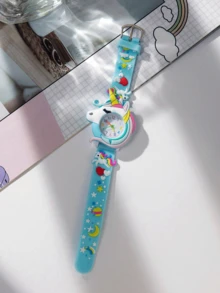 1 件新款时尚可爱独角兽石英手表，送给女孩的礼物 - 彩色 - 查看 9