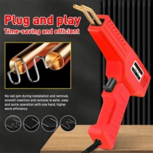 New Portable Plastic Welder Kit With 1000pcs Welding Nails And Pliers Rapid Fever Plastic Welding Gun Auto Bumper Repair Most Plastic Cracks  -Plastic Welder Repair Kit ,Without Battery,US Plug(Red) - View 4