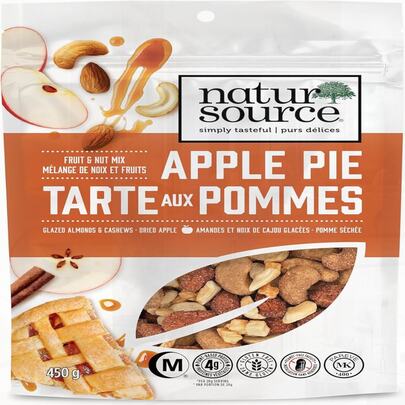 Apple Pie Gourmet Fruit & Nut Mix - 450g | Glazed Almonds & Cashews | Dried Apple | Healthy Snack, GMO-Free, No Preservatives, No Artificial Flavors