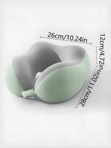 [2025 Hot New Style]U-Shaped Memory Foam Neck Pillow With Storage Case, Portable Travel And Nap Pillow, Slow Rebound Neck Pillow, Office Nap Essential, Airplane Travel Cervical Pillow. It Is Detachable And Machine-Washable, Comes With A Storage Bag