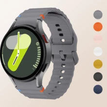 1 Dây đeo silicon thể thao tương thích với Samsung Galaxy Watch 7 FE 44mm 40mm, Dây đeo tương thích với Galaxy Watch 4 6 Classic 5 Pro, Dây đeo 43mm 47mm 45mm 46mm, Phụ kiện đồng hồ thông minh dành cho nam nữ - 20mm - Xem 18