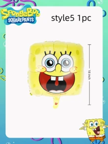 SPONGEBOB 1/5 pièces Nouveaux ballons en film d'aluminium sur le thème de la série animée Bob l'éponge, le meilleur décor de fête pour créer une ambiance festive pour vos amis. Décoration parfaite pour une fête, la maison, la chambre. Cadeau idéal pour Noël, la Saint-Valentin, une remise de diplôme pour votre petite amie.