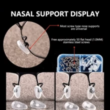 Glasses Nose Pad Set Non-Slip Different Sizes Eyeglass Nose Pads Replacement Maintenance Kit For Most Glasses Repair Accessories