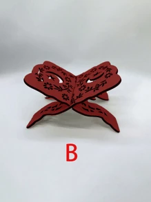 1pc Wooden Reading Book Shelf, Shelf, Book Stand, Book Holder, Decorative Display, Movable Folding Bookshelf, Holiday Gift