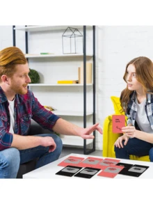 Couple Fun Entertainment Game Cards - 46 Scratch Dialogue Cards To Enhance Relationship Communication, Unlock Romantic Gifts, Send Warm Moments, Party Entertainment Game Cards, Party Event Game Cards, Suitable For Thanksgiving, Valentine's Day, Halloween, Christmas Entertainment Interaction