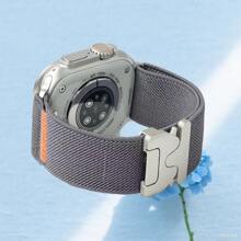 1pc Sport Nylon Stretchy Watch Band Parachute Buckle Compatible With Apple Watch Series11 42mm 46mm For Woman Man,Compatible With Apple Watch 42mm 46mm 45mm 44mm 38mm 40mm 41mm 49mm,Compatible With Apple Watch Series11/10/9 8/7/6/5/4/3/2/1/SE/Ultra2&1