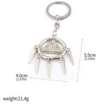 1 件动漫游戏王钥匙扣武藤游戏大尺寸 3D 千年拼图千年轮智慧吊坠钥匙圈男女饰品